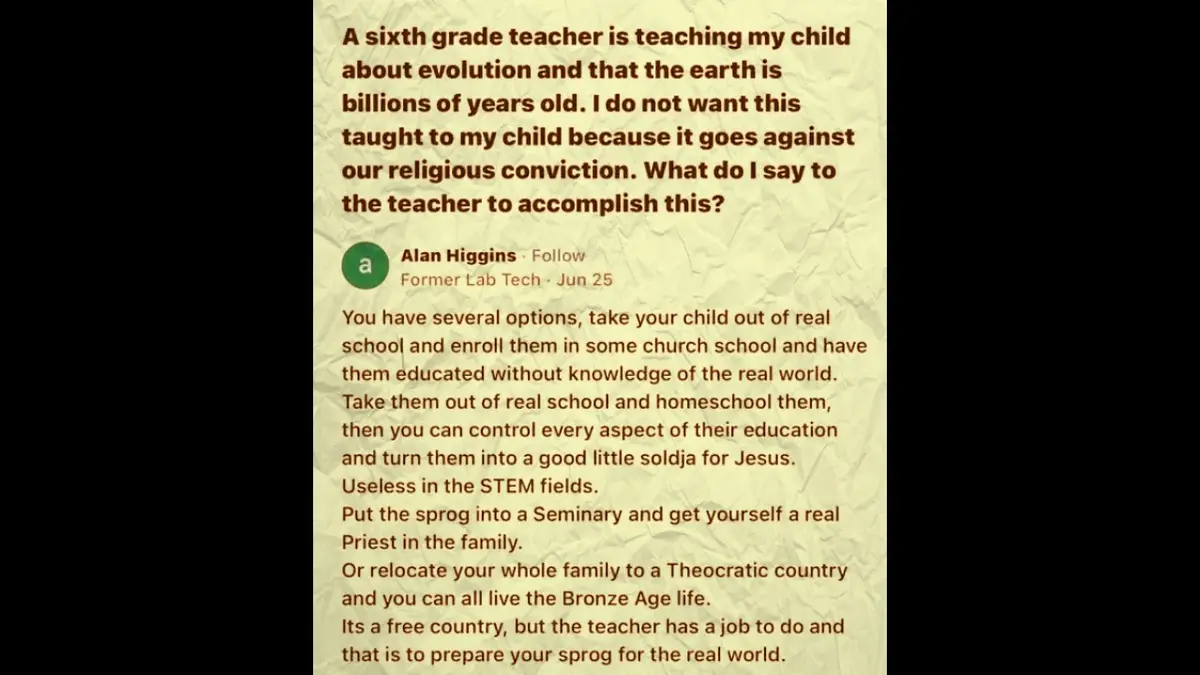 The image displays a screenshot of a Reddit comment thread where a user asks for advice on how to prevent their child from…