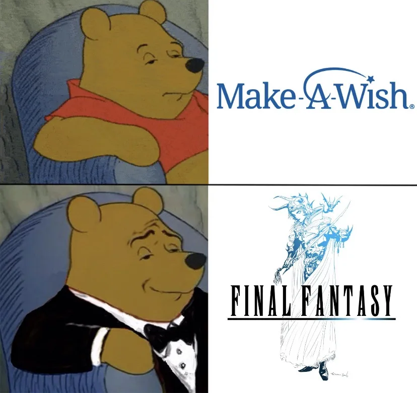 The image is a two-panel meme featuring Winnie the Pooh. In the top panel, Pooh looks bored while sitting in a chair next to…