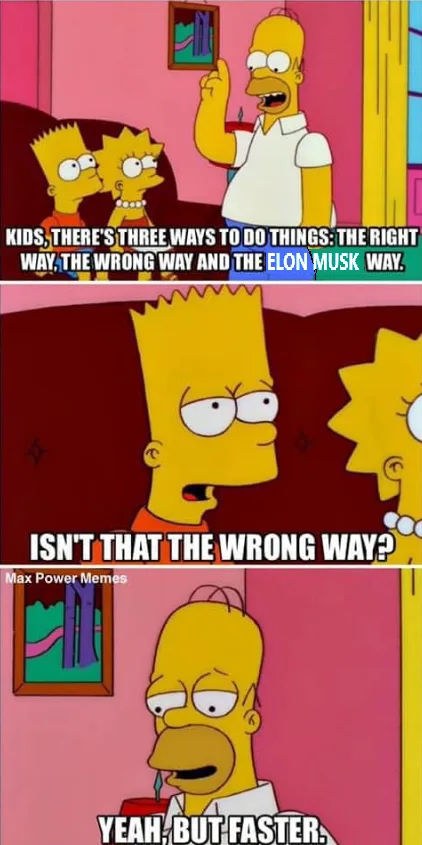 The image is a three-panel meme featuring Homer Simpson from The Simpsons. In the top panel, Homer stands in front of Bart…