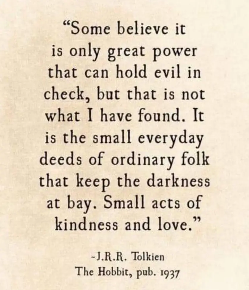 The image displays a quote in black serif font on a beige, textured background resembling aged paper. The quote is…