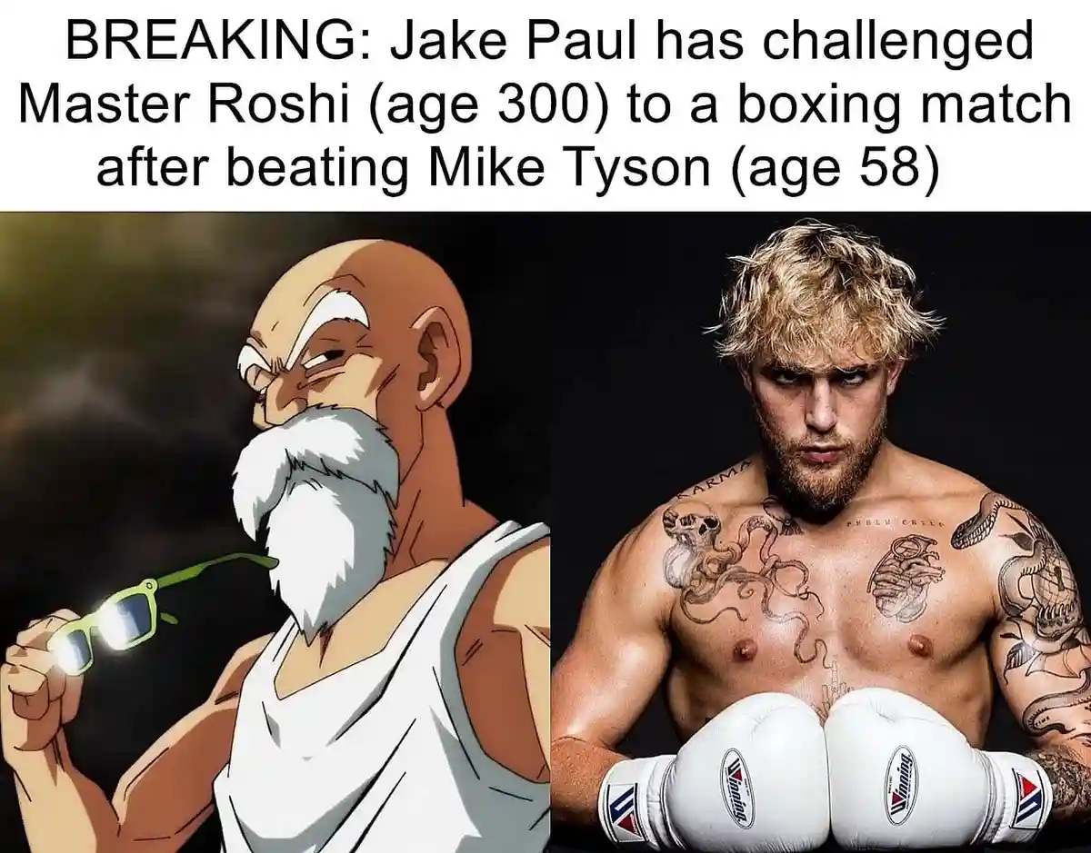 The image displays two side-by-side figures: on the left, an animated bald man with a white beard and green sunglasses…