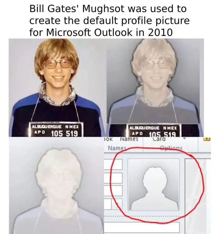The image displays three mugshot-style photos of a young man with glasses and a collared shirt, one in color, one…