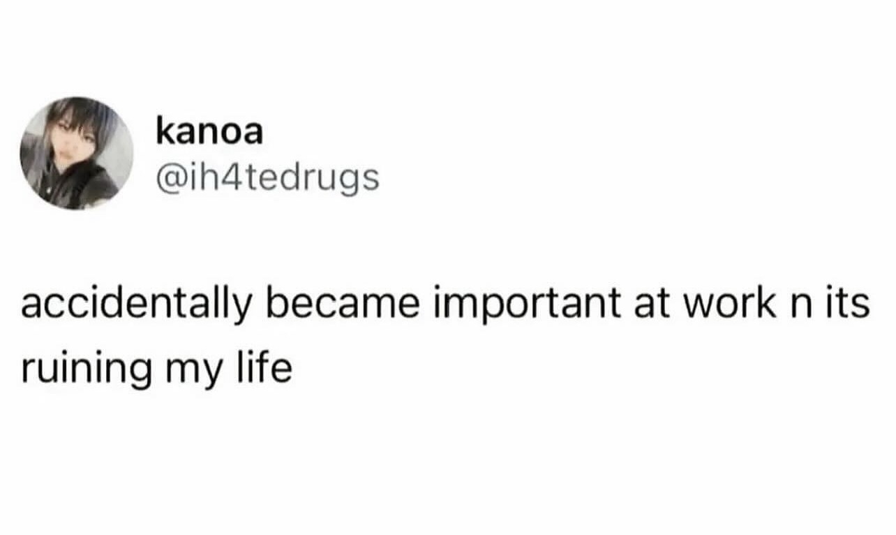 A screenshot of a social media post by user 'kanoa' with handle '@ih4tedrugs', showing a profile picture of a person with…