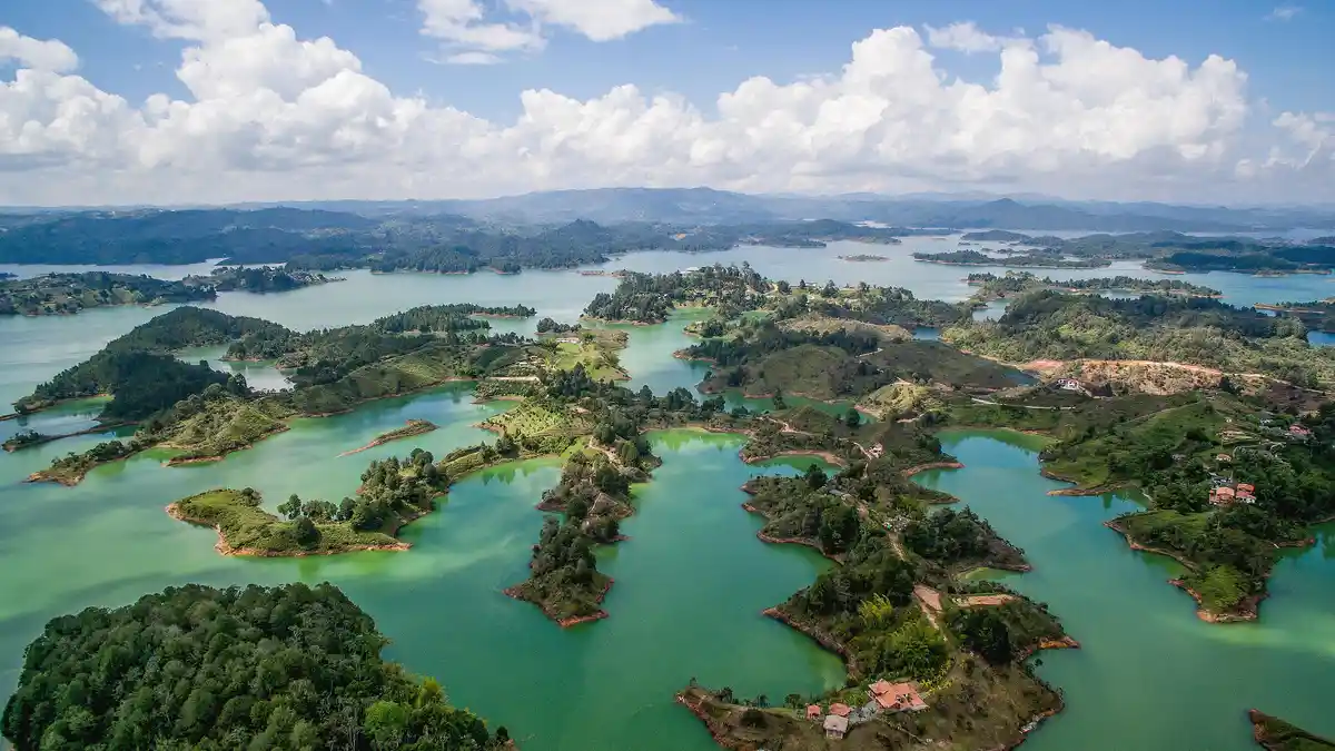 GuatapÃÂ©, a town transformed from farming to power production, is now renowned for its scenic beauty. An artificial lake…