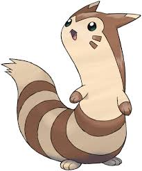 A cartoon raccoon-like creature with a striped tail and surprised expression stands upright. Overlaid text reads 'I'm not a…