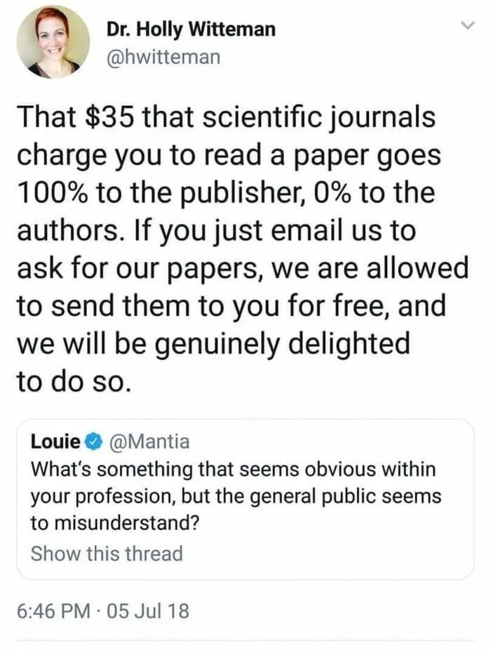 A screenshot of a tweet by Dr. Holly Wittean (@hwittean) responding to a question from Louie (@Mantia) about something…