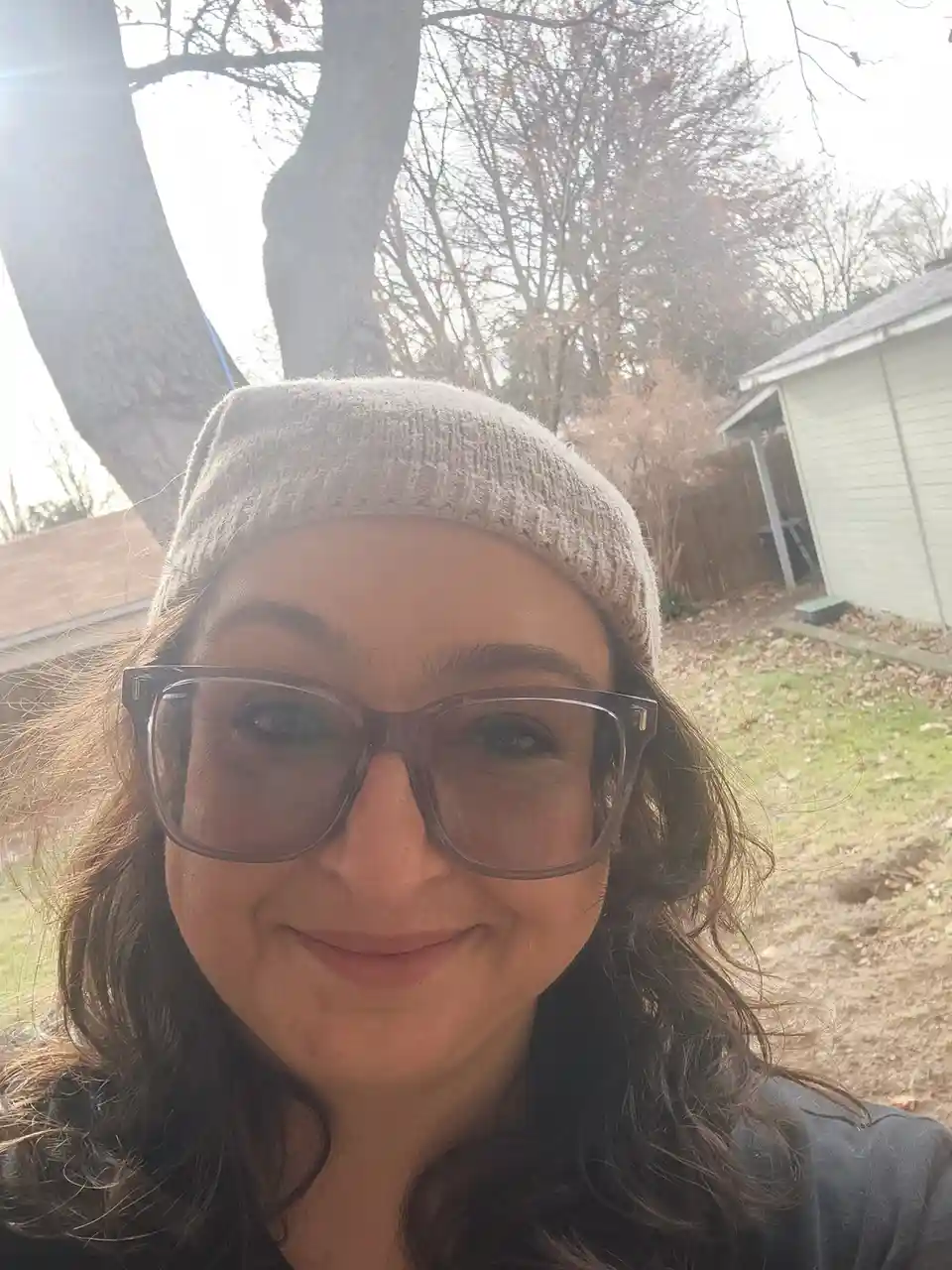 Utility lesbian's festive X-mas selfie moment!