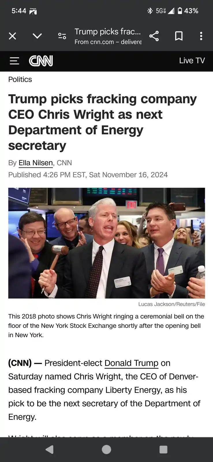 Trump's Bold Move: Appointing a Fracking CEO as Energy Secretary