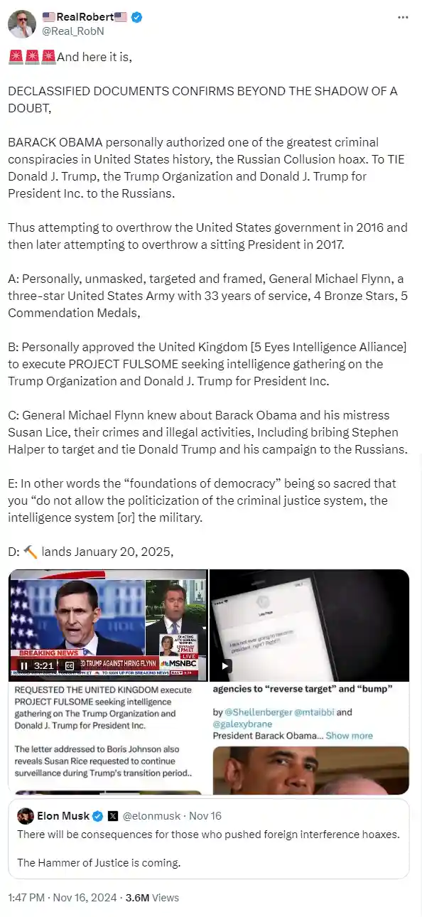 Brace yourself for a new conspiracy theory: Now it's apparently Obama's fault for the 'Russian Collusion hoax.'