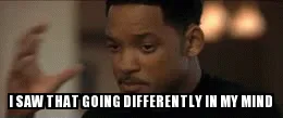 Six identical frames show Will Smith from 'The Pursuit of Happyness' with a serious expression, gesturing with his hand as…