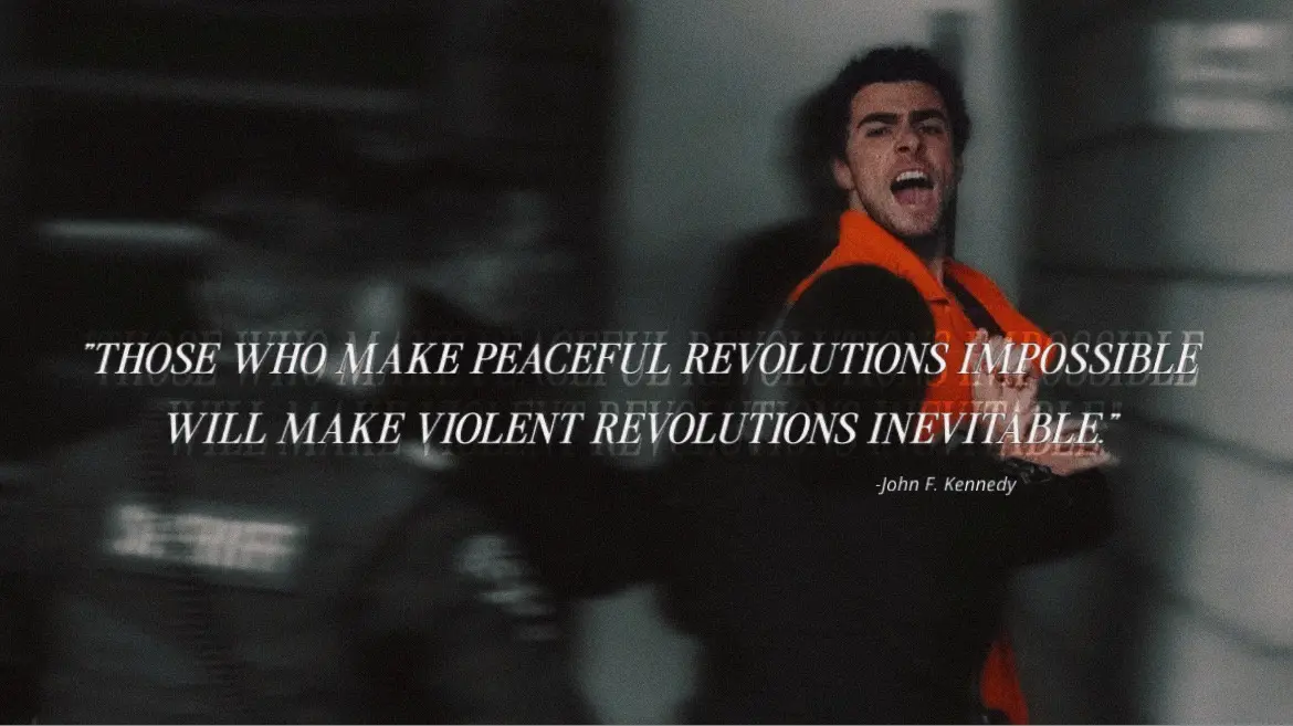 When Peaceful Revolutions Are Blocked, Violence Becomes Inevitable.