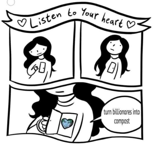A three-panel comic strip shows a woman listening to her phone, then looking thoughtful, and finally revealing her phone's…