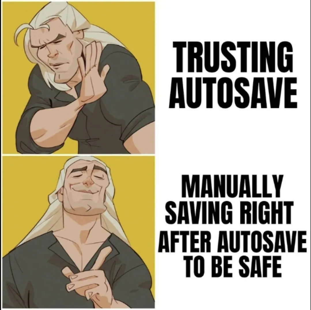 The image shows two panels of the animated character Geralt of Rivia from The Witcher. In the top panel, he looks skeptical…