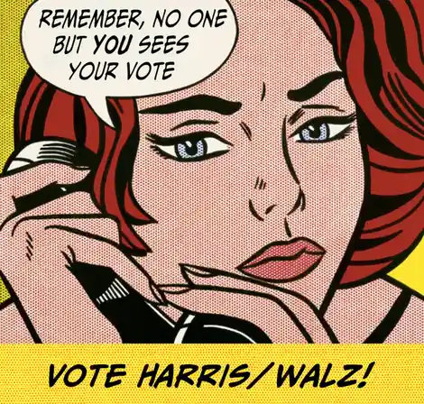 Hey Republicans, remember that your vote is your secret weapon. No one has to know how you cast it.