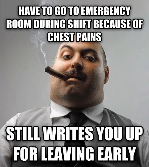 A man in a suit and tie with a cigar in his mouth, looking smugly upward while smoke curls from the cigar. The text overlaid…