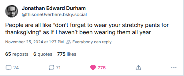 A screenshot of a social media post by Jonathan Edward Durham, showing a tweet with the text 'People are all like “don’t…