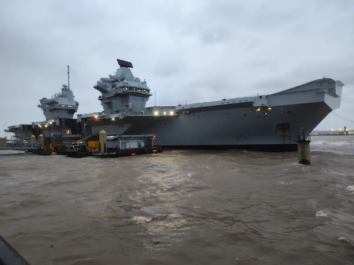 The HHS Prince of Wales: Docked and Ready in Liverpool