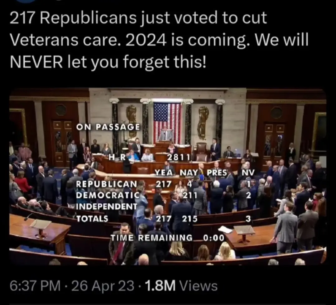 An image of the U.S. House of Representatives chamber during a vote, with on-screen graphics showing the bill HR 2811 passed…