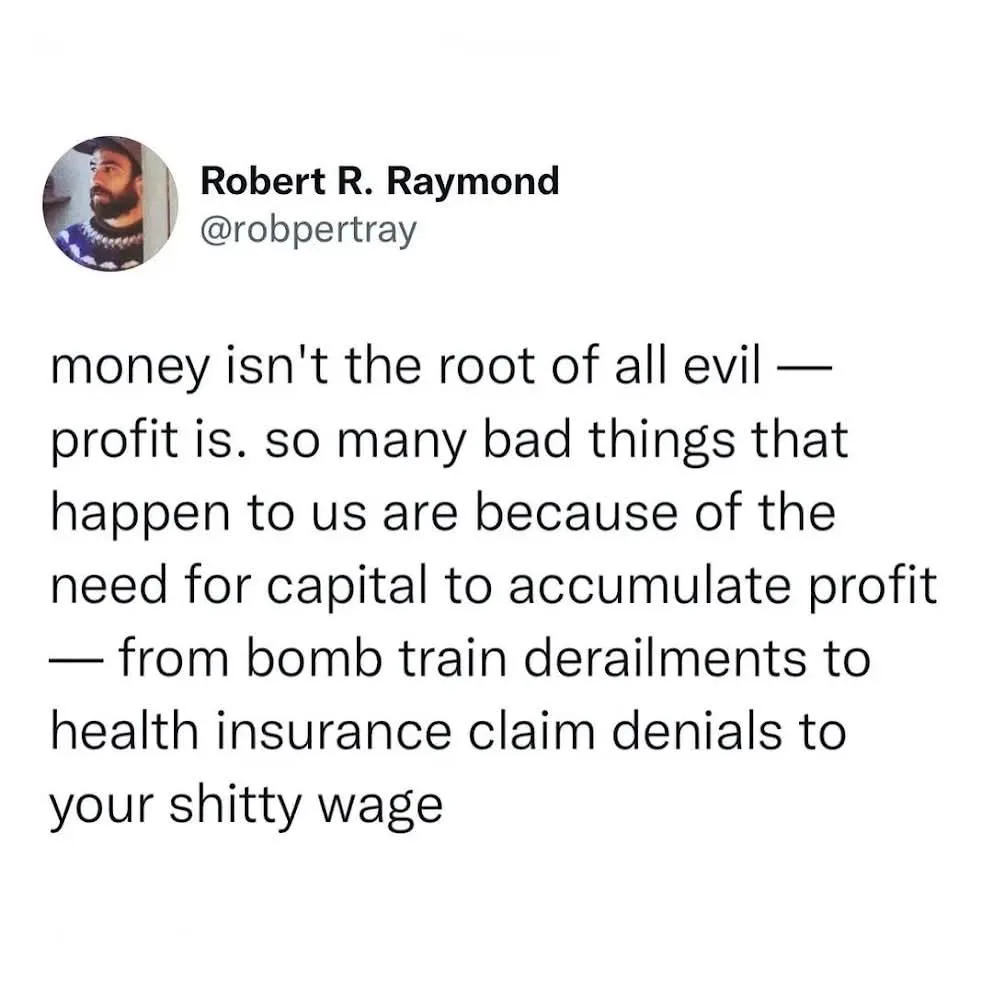 A screenshot of a tweet by Robert R. Raymond (@robpertray) featuring a profile picture of a bearded man in a patterned…
