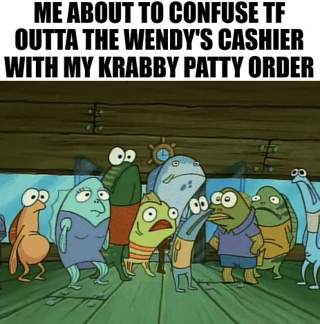 Six panels show the animated character Mr. Krabs from SpongeBob SquarePants in escalating states of anger and frustration…
