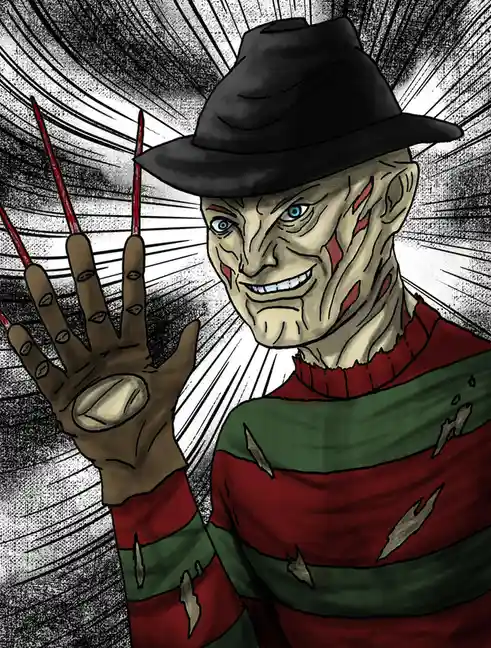 A Spooky Tribute: My Freddy Krueger Artwork