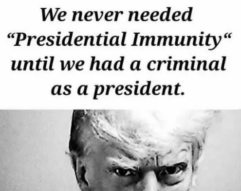 A black and white close-up photo of Donald Trump's face, showing a stern, intense expression with furrowed brows. Overlaid…