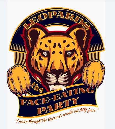 A stylized logo of a leopard with its paws raised, framed by a circular banner reading 'LEOPARDS' and a ribbon below stating…