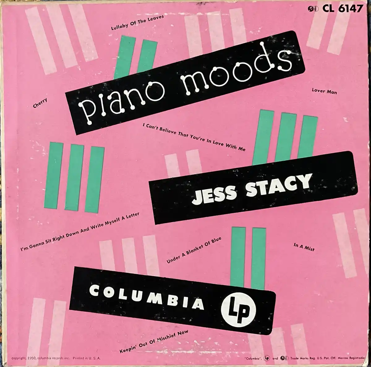 Jess Stacy's Piano Moods: A Journey Through LP 10