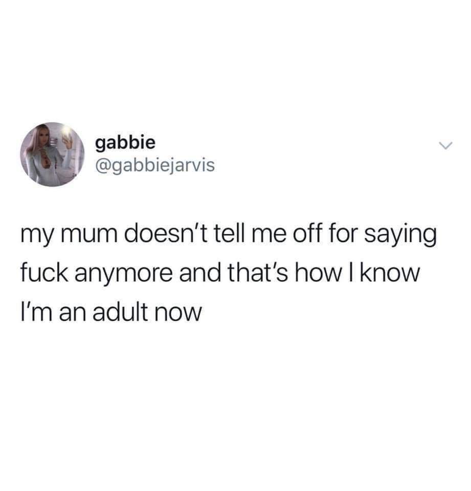 A screenshot of a tweet from user 'gabbie' (@gabbiejarvis) showing a circular profile picture of a woman holding a phone…
