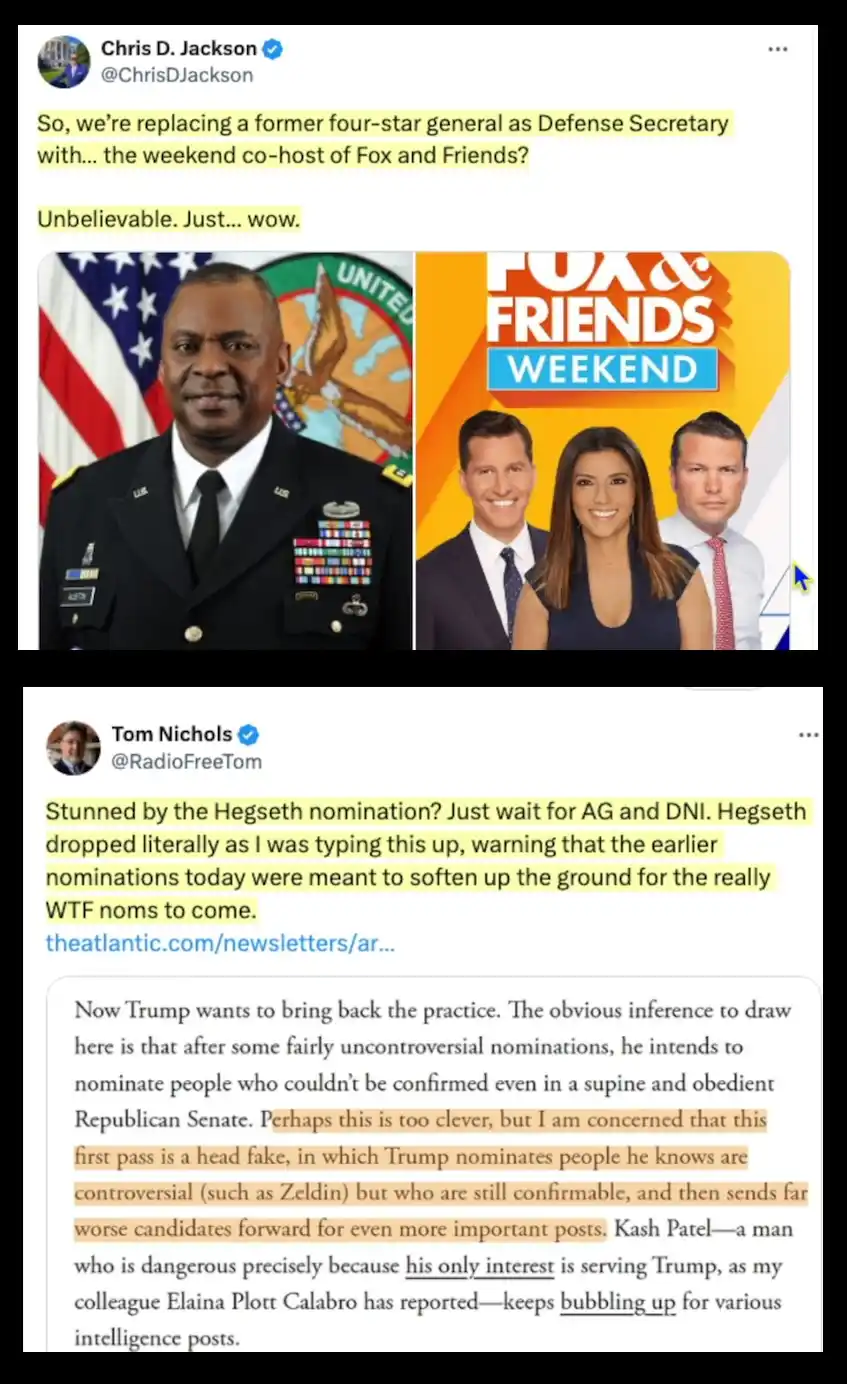 The image displays two side-by-side photos: one of a Black man in a U.S. Army four-star general uniform standing before an…