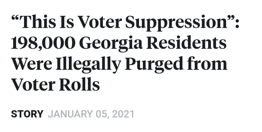 A screenshot of a news headline in bold black text on a white background, stating that 198,000 Georgia residents were…