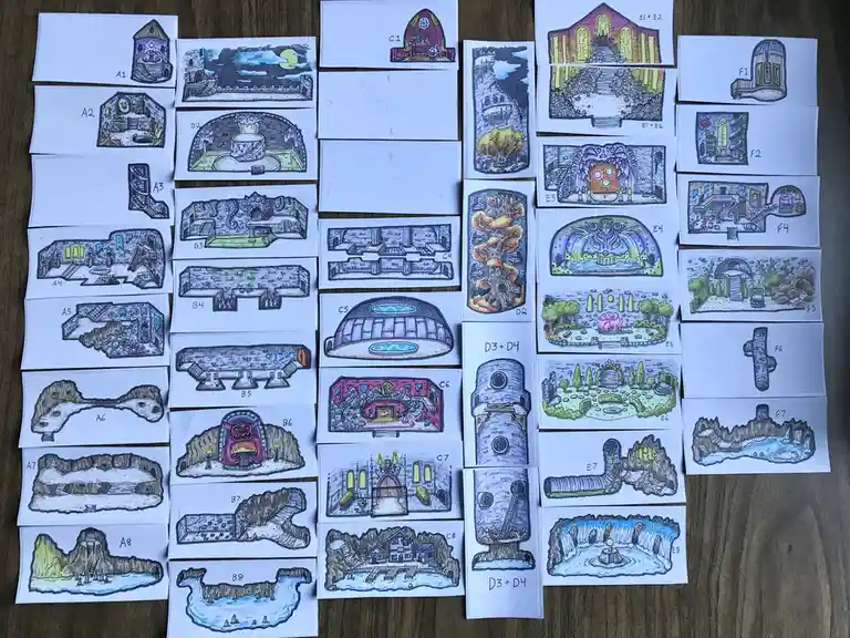 Dungeon Maps: Now Available on Stickers!