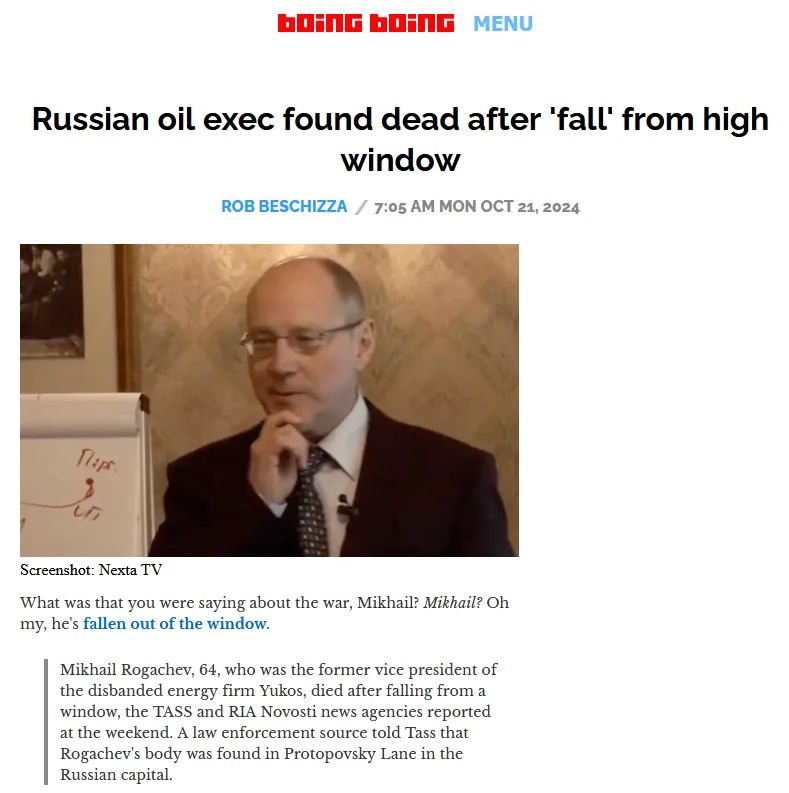 Could a Fenestration Expert Solve Moscow's Window Defenestration Dilemma?