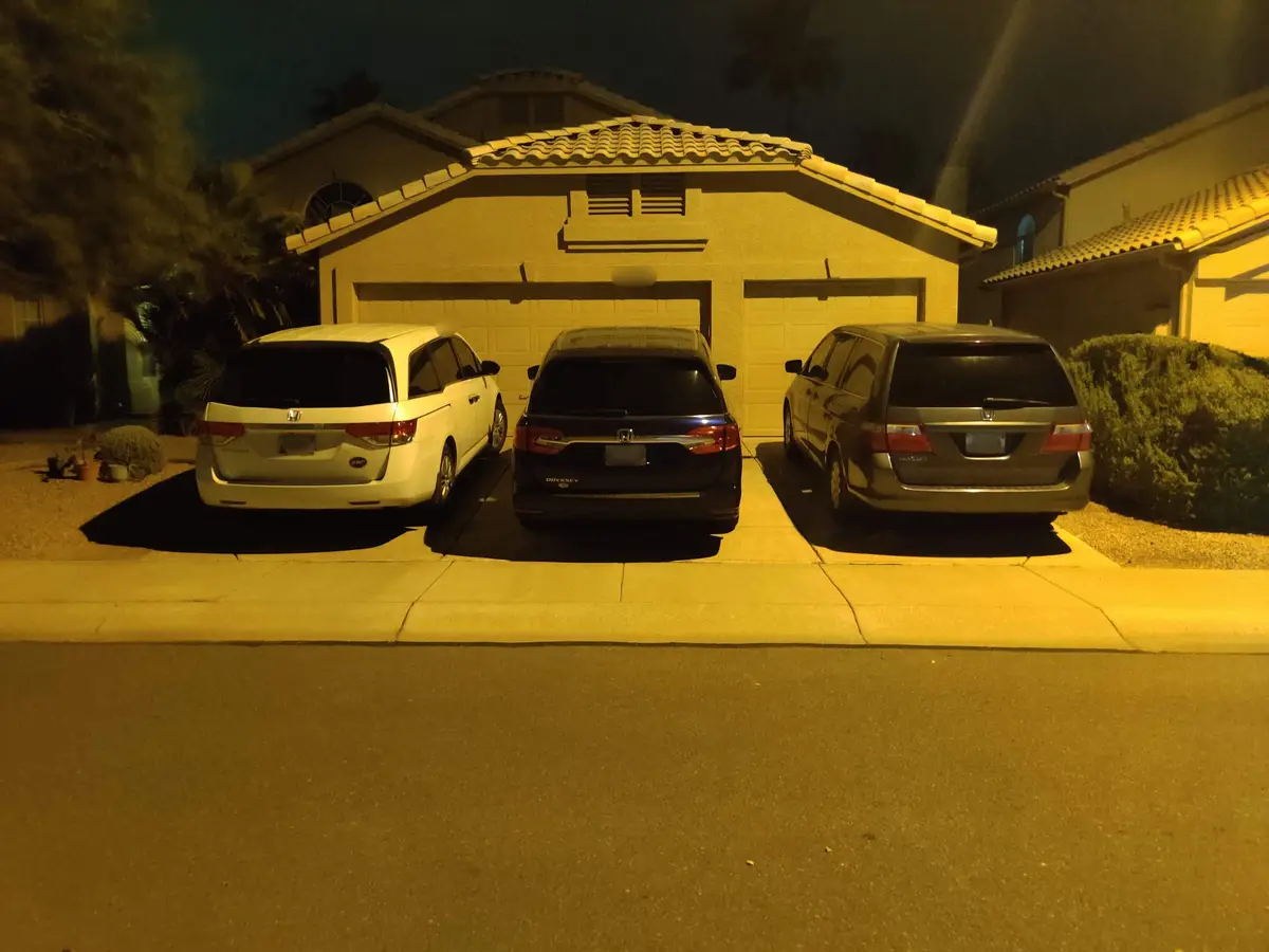 My neighborhood boasts a house with every generation of Honda Odyssey parked out front