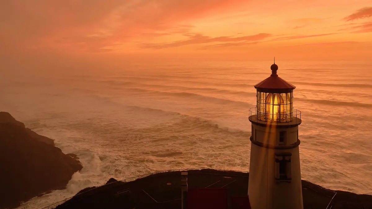 On the Oregon Coast, Heceta Head Light shines 200 feet above the rocky shoreline, guiding mariners since 1894. Located…