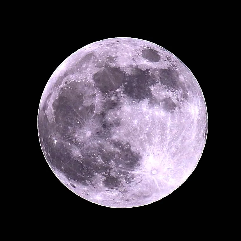 A high-resolution image of the moon against a black background, showing its craters and surface texture. Overlaid text reads…