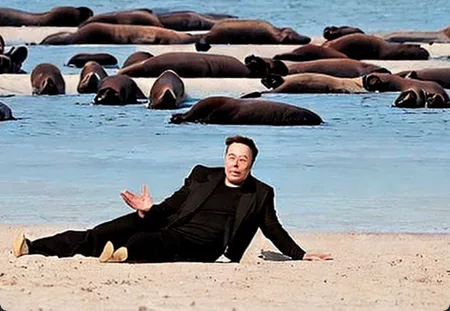 The Walrus, the Carpenter, and the MAGA-Oysters: A Surreal Tale