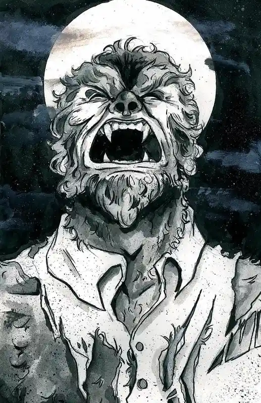 Sketch 19 of 31: Unleashing the Wolfman!