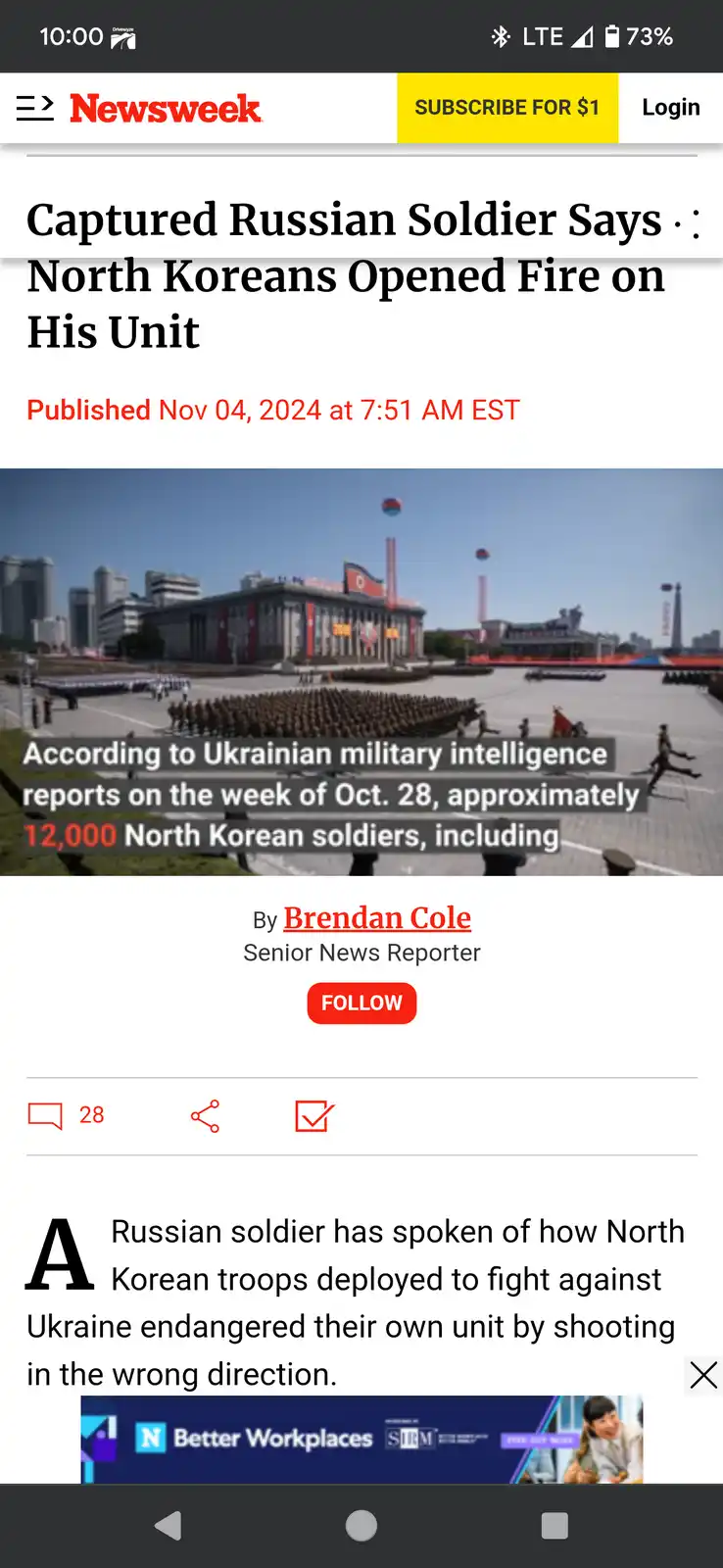 North Korean troops are shooting in the wrong direction, says Russian soldier.