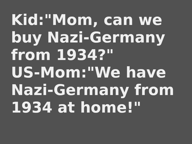 The image displays white text on a solid dark gray background. The text is split into two parts: the first line is a child…