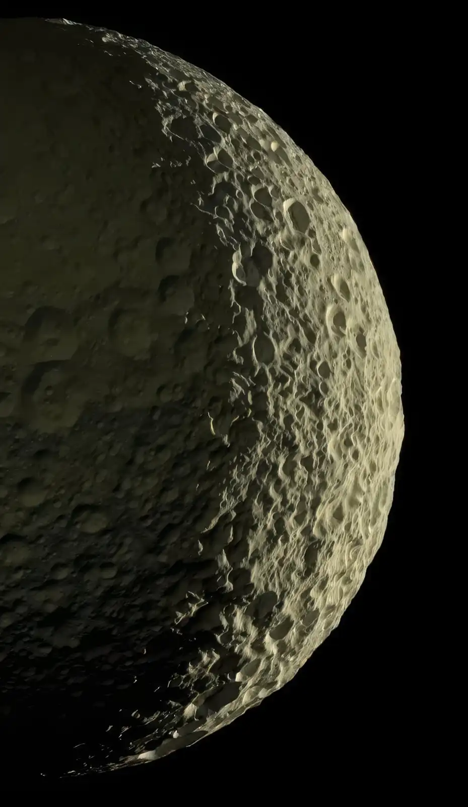 A high-resolution image of the moon's cratered surface against a black space background, with the overlaid text 'the moon is…
