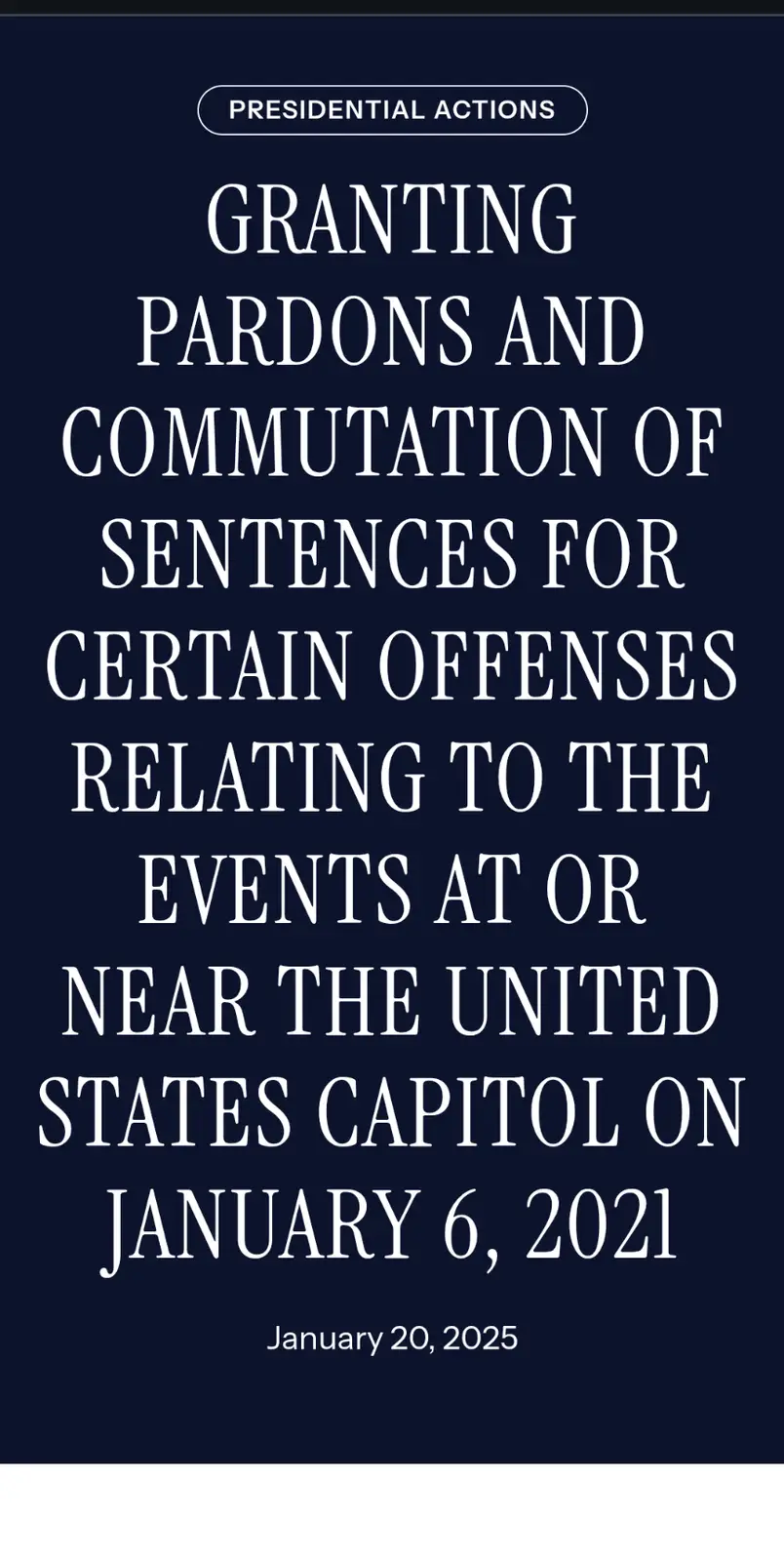 The image displays a formal-looking document with white serif text on a dark blue background. At the top, it reads…