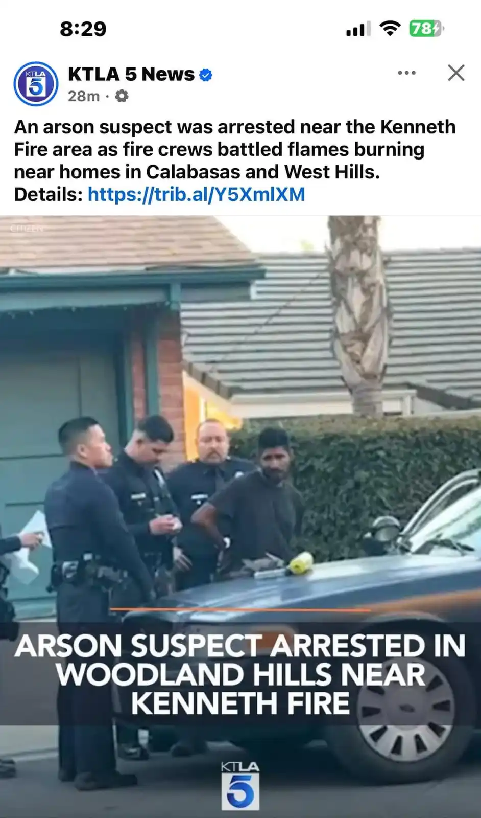 Arson Strikes Again: At Least One LA Fire Linked to a Firestarter