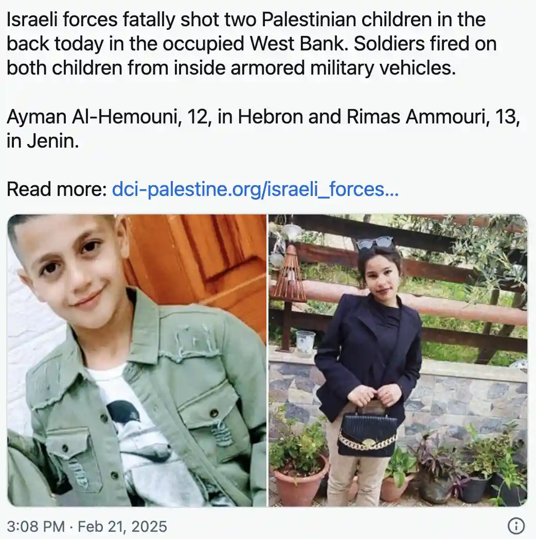 The image displays a news article snippet with two photos side-by-side: a young boy in a green jacket smiling, and a young…