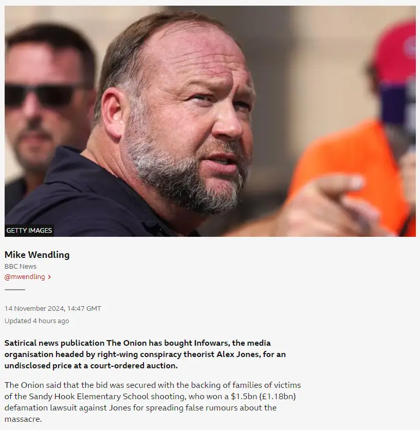 The Onion's Bold Move: Acquiring Alex Jones's Infowars at Auction