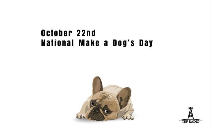 A cartoon illustration of a fawn-colored French bulldog lying down with its head resting on the ground, looking upward…