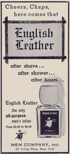 Throwback to 1959: The Classic English Leather Ad