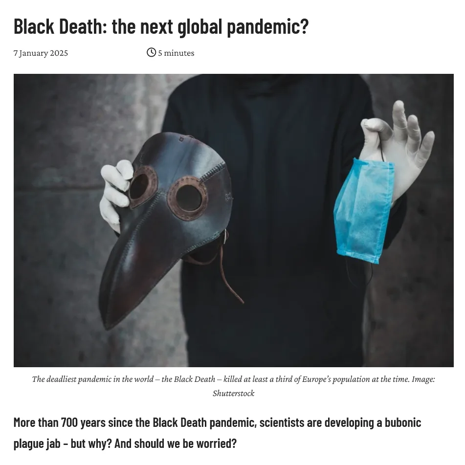 Exciting News: Bubonic Plague Vaccine Enters Phase I Trials!
