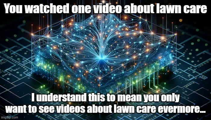 An image of a glowing, intricate, fractal-like digital structure resembling a brain or neural network, set atop a dark…