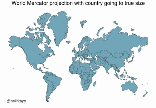 The Real Size of Nations: A Surprising Perspective